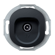 Розетка TV (механизм), Aling-Conel EON, E612I.E1, чёрный