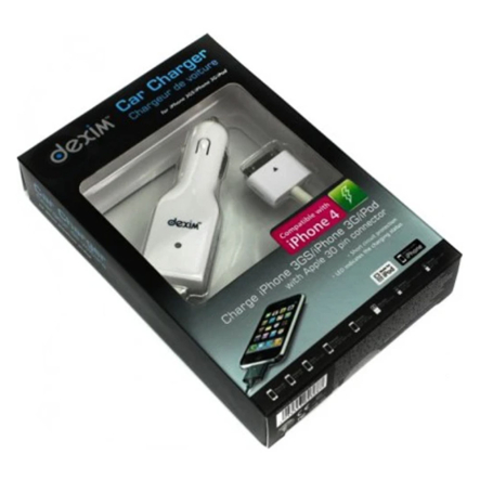 Зарядное устройство автомобильное Dexim DCA 022A-W (White)