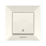 Кнопка дзвінка Panasonic Arkedia Slim, крем, 00192BG