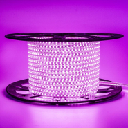 Світлодіодна стрічка рожева 220V smd2835 120led/м 6W/м IP65 AVT