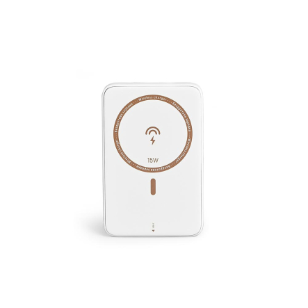 Повербанк (УМБ) VIDEX VPB-331, 10000mAh Wireless 15W+PD20W, беспроводная зарядка, белый