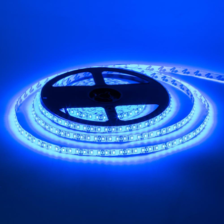 Светодиодная лента синяя 12V smd2835 120led/м 9,6W/м IP20 MTK 1012073 - 1