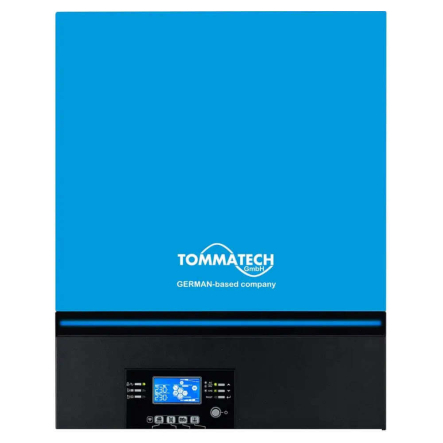 Гибридний инвертор TOMMATECH TT-3,6K HV, 24 В, AC 120 - 450 В, 3.6 кВт (7,2 кВт), MPPT до 4 кВт, 80 А, AC 120 - 450 В - 1