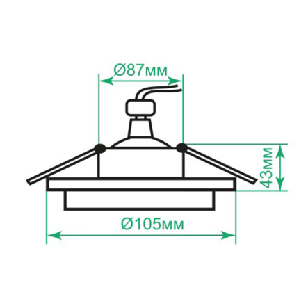 Светильник точечный встраиваемый Ardero DL2812, GX53, круг, 13Вт, белый