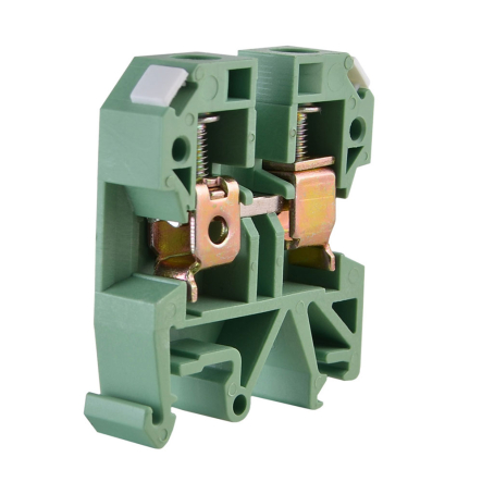 Клеммник винтовой АСКО-УКРЕМ JXB-10х35, зелёный, A0130010016