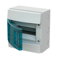 Щит распределительный ABB MISTRAL, 1SLM006501A1201, 8 модулей накладной, IP65, светло-серый