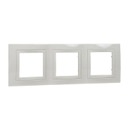 Рамка 3-местная слоновая кость Schneider Electric Uniсa BASIC, MGU2.006.25