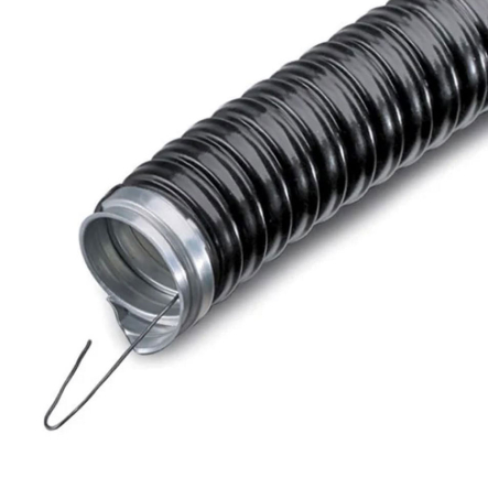 Металлорукав Р3-Ц-П-32 ДКС Standard, в ПВХ- оболочке с протяжкой чёрный Дн32мм, 6196-2032 - 1