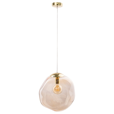 Подвес TK-lighting SOL 4261, 1хЕ27х60 Вт, D 35 см, Н 130 см, золото/янтарь - 1