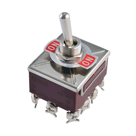Тумблер KN3C-402 (AA)-BN ON-ON 12p 15A 250V АСКО, A0140060024 - 1
