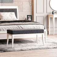 Банкетка Мебус Емілі 1000х400х470 мм, ясен масив кремвайс