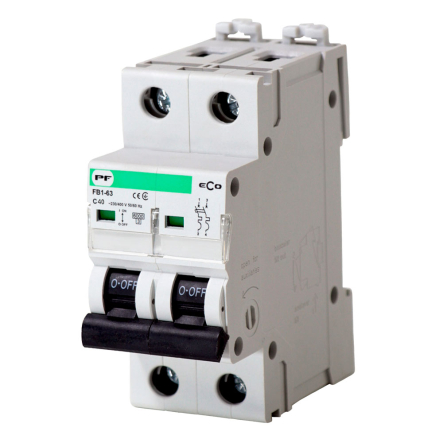 Автоматичний вимикач Promfactor ECO АВ2000/2, C 40 A, AC 400 В, 6 кA, FB1C2040 - 1