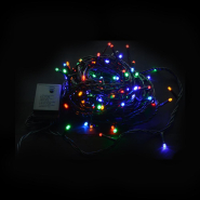 Гирлянда внутренняя DELUX, STRING, 12м, 120LED, мульти цвет/зеленая, IP 20