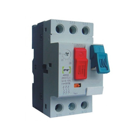 Автоматичний вимикач захисту двигуна АВЗД2000 / 3-1 D1, 6 400-У3 (1-1, 6 А) Промфактор - 1