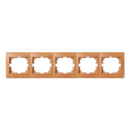 Рамка Lezard MIRA п'ятимісна, горизонтальна, Дуб класичний матовий, 701-5100-150