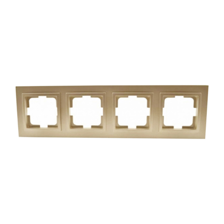 Рамка 4-а, Mono Electric, DESPINA, титан, 102-220000-163 - 1