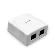 Розетка на 2 порта Cablexpert NCAC-2U6-01, RJ45, 6 cat, внешняя