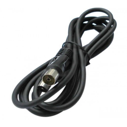 Шнур телевізійний (шт.TV-гн.TV) діаметр-3мм 5,0 м, чорний - 1