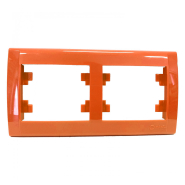 Рамка подвійна горизонтальна Makel Defne, темно-жовтогаряча, 42094702