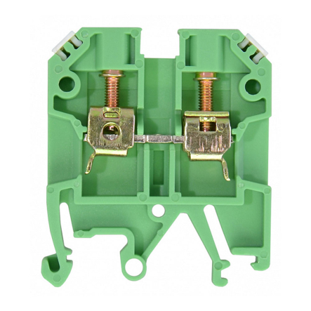 Клеммник винтовой JXB-4х35 зелёный, АСКО-УКРЕМ, A0130010012