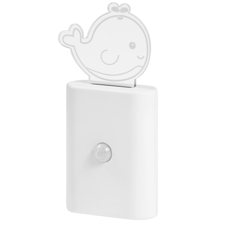 Ночник 0,2 Вт LEDVANCE NIGHTLUX CARTOO WT 4,5V 6XBLI1 LEDV с датчиком движения, белый, 4058075575592