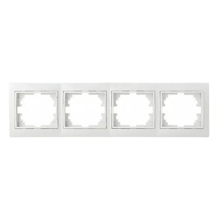 Рамка 4-поста, белая, АСКО-УКРЕМ, Pm-4-FI-W - 1