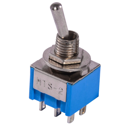 Тумблер MTS-212 ON-ON 2Пол. *6Конт. АСКО, A0140060026 - 1