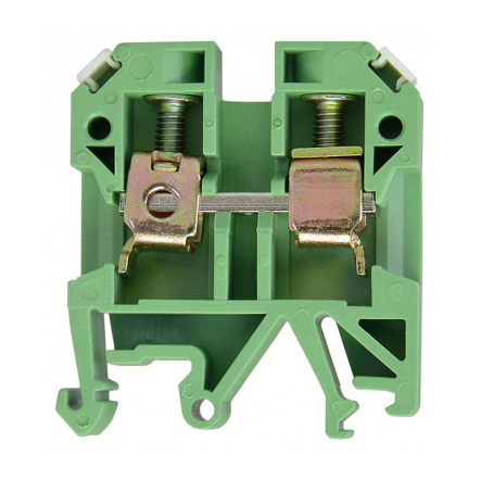 Клеммник винтовой АСКО-УКРЕМ JXB-10х35, зелёный, A0130010016