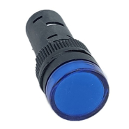 Лампа сигнальна TechnoSystems AD16DS d16mm 230В АС, синій, TNSy5500250