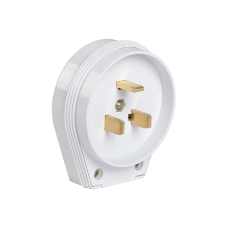 Вилка разборная для плиты, 2P+PE, 32А, белая, ИEK, EVP10-32-01-K01 - 1