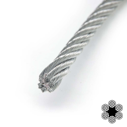 Трос оцинкованный d-10 DIN 3060 (6х19)