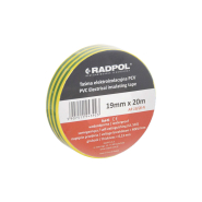 Изолента RADPOL AR 19/20 ZT, жёлто/зелёная, 20м