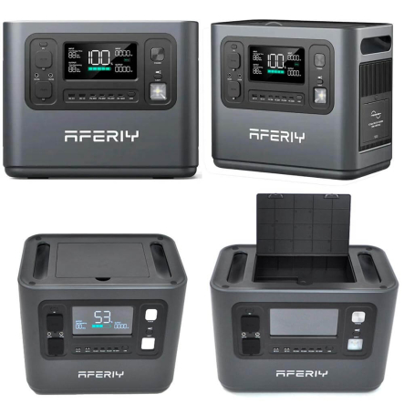 Зарядная станция 1200 Вт, 1008 Вт*ч, ( 45 Ач/22,4 В), LiFePO4, MPPT 11.5-50 В, 20 А, 13 кг, Aferiy AF-P110-E - 2