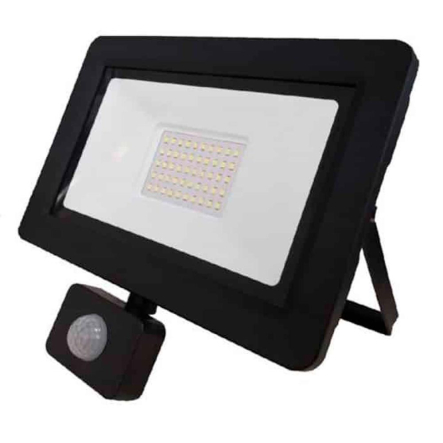 Прожектор LED HOROZ Electric ASLAN/S-50, 50W, 6400K, IP65, з датчиком руху, 068-011-0050-010 - 1