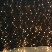 Гірлянда волосінь штора (Промені роси) 3*3 м, USB, з пультом, золото, ZABI-31 3*3 G