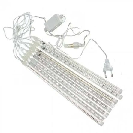 Гирлянда LED сосулька STICKS W WHITE 50см,Тёплый белый, IP65, Метеоритный дождь