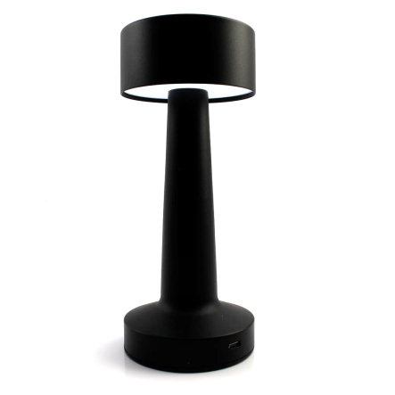 Настільна LED лампа DOWN LIGHT 2W R-SENSOR-85*215-BLACK-DC5V/1A-IP20, чорна - 1