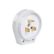 Вилка разборная для плиты, 2P+PE, 32А, белая, ИEK, EVP10-32-01-K01