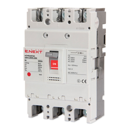 Силовий автоматичний вимикач E.NEXT e.industrial.ukm.250S.250, 3P, 250А, i0010009 - 1