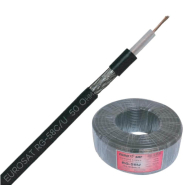 Коаксіальний кабель радіочастотний RG-58U, 50 Ом, 1&amp;nbsp;багатодрот. жила [мідь,&amp;nbsp;19*0,18&amp;nbsp;мм] + екран [біметал,&amp;nbsp64*0,10&amp;nbsp;мм]