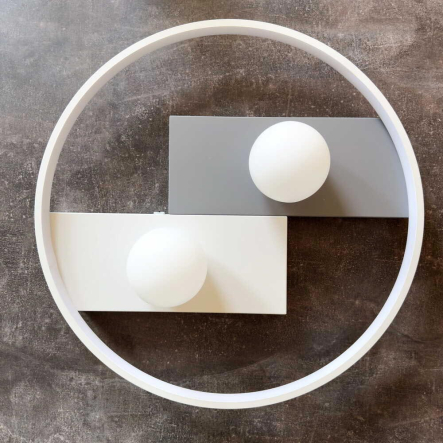 Светильник VIOLUX Smart PICASSO-R 80W, 3000K-6000K, 5200Lm, пульт, 500 мм, белый, 220625