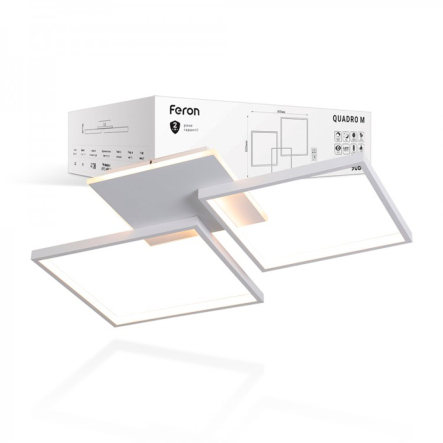 Світильник світлодіодний Feron, AL6300, QUADRO M, 90W, 4100Lm, 2700K-6500K, білий, 7503 - 1