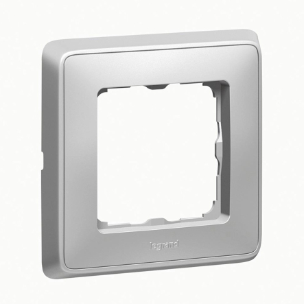 Рамка 1 пост Legrand Cariva, 773671, алюминий - 1