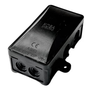 Коробка розподільна зовнішня КОВА-ЕЛЕКТРО Р14, без клем 49(72)х94,5х40,5мм, чорна, ФР-00001824