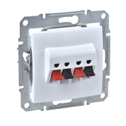 Розетка аудио Schneider Electric Sedna, белая, SDN5400121