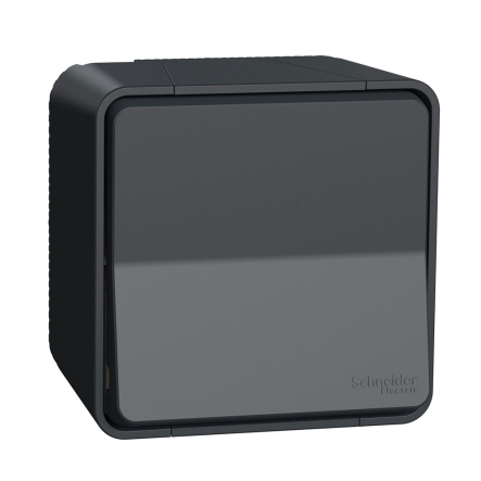 Выключатель перекрестный, IP55, в сборе, Schneider Electric Mureva Styl, черная, MUR35023 - 1