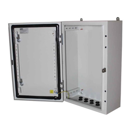 Бокс монтажный навесной Билмакс BW t=1,0-(400х400х200) IP54 У2 без панели, пласт. замок, Б00050970 - 1