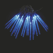 Гирлянда внутренняя DELUX, SMALL ICICLE, 7,3м, 30LED, синяя/прозрачная, IP20