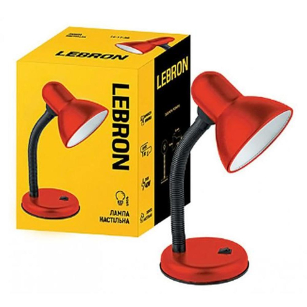 Настольная лампа LEBRON L-TL E27, 40 Вт, красная - 1