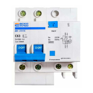 Автоматичний вимикач диференціального струму АСКО-УКРЕМ ДВ-2006, 2р, C 63А/30 мА, A0030030005